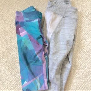Athleta girl lot 2 pair leggings size 7